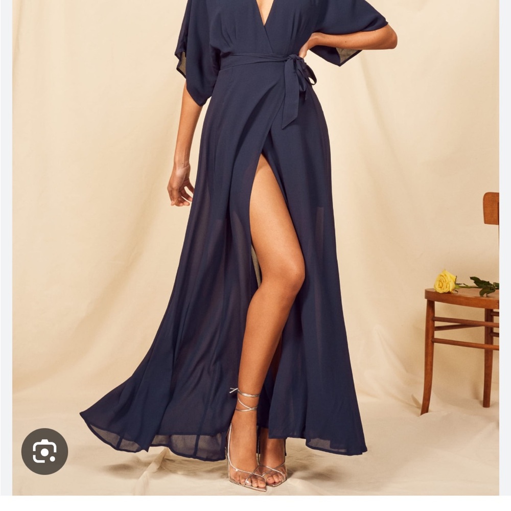 Blue Reformation Winslow Dress